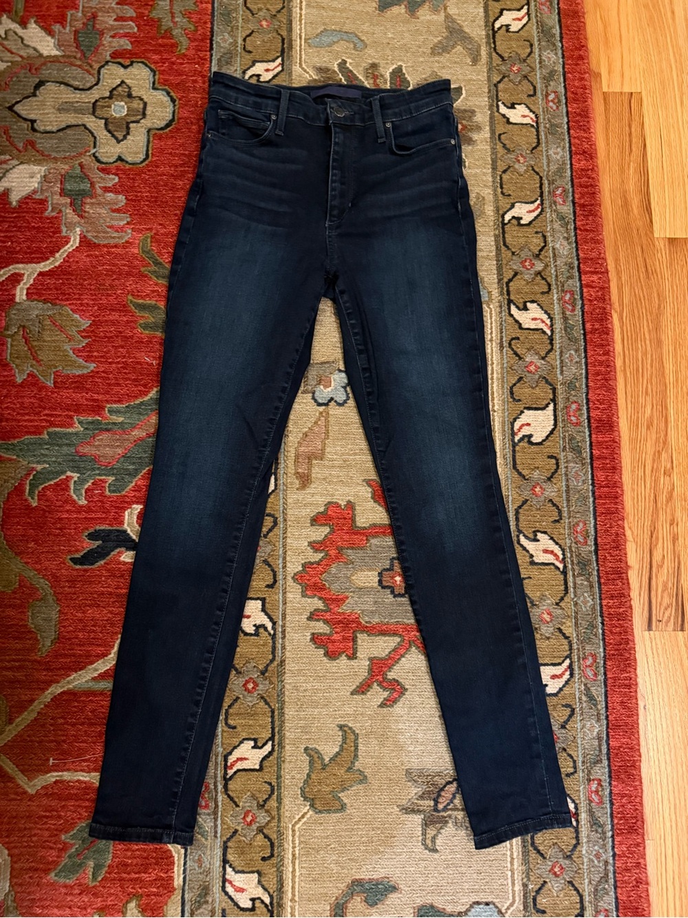Joe's High Rise Skinny in Dark Blue wash, size 27
